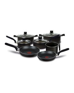 T-Fal Batería de cocina Vital negro (11 piezas)