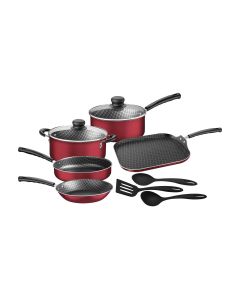 Tramontina Batería de cocina PrimaOne rojo (10 piezas)