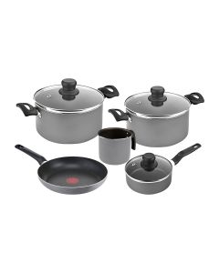 T-Fal Batería de cocina Talent gris (8 piezas)
