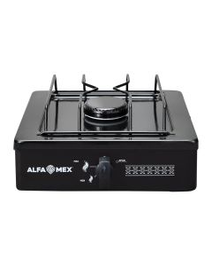 Parrilla De Gas Alfamex 1 Quemador Negra 603