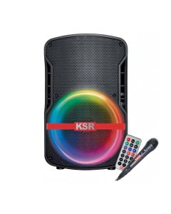 Bafle KSR con Bluetooth, Alámbrico/Inalámbrico, 20W RMS, 6500W PMPO, USB - Negro
