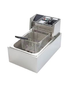 Freidora De Aceite Industrial Shtark 6 Litros Gris